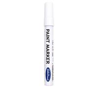 SolaDirect Oil-Based Paint Marker Pen Permanent For Tyres Rubber Stone Leather Fabric Plastic Glass (White)