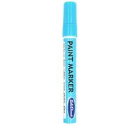 SolaDirect Oil-Based Paint Marker Pen Permanent For Tyres Rubber Stone Leather Fabric Plastic Glass (Light Blue)