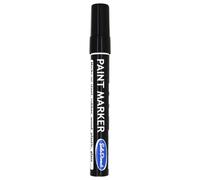 SolaDirect Oil-Based Paint Marker Pen Permanent For Tyres Rubber Stone Leather Fabric Plastic Glass (Black)