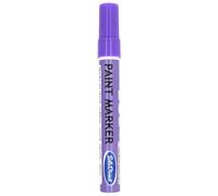 SolaDirect Oil-Based Paint Marker Pen Permanent For Tyres Rubber Stone Leather Fabric Plastic Glass (Purple)