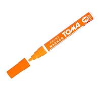 SolaDirect Orange Oil-Based Paint Marker Pen Permanent - 2.5mm Round Tip, Fast-Drying Waterproof Ink - Universal for Metal, Tyres, Plastic, Wood, Glass, Outdoor Marking, Workshop, Art, Crafts, DIY