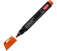 SolaDirect Orange Permanent Marker Pen - Waterproof 2.0 mm Fibre Tip - Durable Writing Marker For Cardboard, Plastic, Metal, Glass, Wood