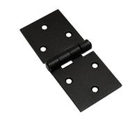 SolaDirect Pack Of 1 X 100 Backflap Hinge Black, Steel Back Flap Hinges, Weather Resistant, Rust Proof Powder Coating, Strap Hinges
