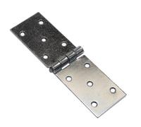 SolaDirect Pack Of 1 X 150 mm Backflap Hinge Galvanised, Silver Steel Back Flap Hinges, Weather Resistant, Rust Corrosion Proof, Strap Hinges