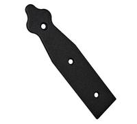 SolaDirect Pack Of 1 X 150 mm Dummy Hinge Head, Black Steel, Vintage False Strap Hinge, Weather Resistant, Rust Proof Powder Coating