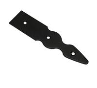 SolaDirect Pack Of 1 X 150 mm Dummy Hinge Head, Vintage False Strap Hinge, Black Steel, Weather Resistant, Rust Proof Powder Coating