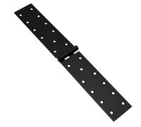 SolaDirect Pack Of 1 X 300 Backflap Hinge Black, Steel Back Flap Hinges, Weather Resistant, Rust Proof Powder Coating, Strap Hinges
