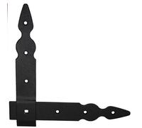 SolaDirect Pack Of 1 X Flat Corner L Shape Plate, 200 X 200 mm Black Flat Right Angle Bracket, Powder Coated Steel Repair Brace Support