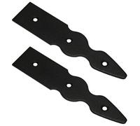 SolaDirect Pack Of 2 X 150 mm Dummy Hinge Heads, Vintage False Strap Hinge, Black Steel, Weather Resistant, Rust Proof Powder Coating