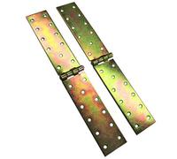 SolaDirect Pack Of 2 X 300 mm Backflap Hinge Galvanised, Steel Back Flap Hinges, Weather Resistant, Rust Corrosion Proof, Strap Hinges