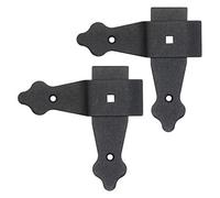 SolaDirect Pack Of 2 X Flat Corner L Shape Plate, 100 X 100 mm Black Flat Right Angle Bracket, Decorative, Powder Coated Steel Repair Brace