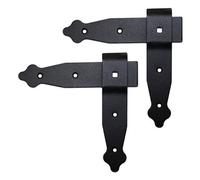 SolaDirect Pack Of 2 X Flat Corner L Shape Plate, 150 X 150 mm Black Flat Right Angle Bracket, Decorative, Powder Coated Steel Repair Brace