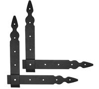 SolaDirect Pack Of 2 X Flat Corner L Shape Plate, 250 X 250 mm Black Flat Right Angle Bracket, Powder Coated Steel Repair Brace Support