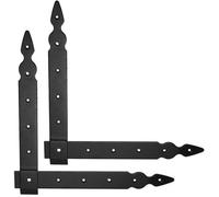 SolaDirect Pack Of 2 X Flat Corner L Shape Plate, 300 X 300 mm Black Flat Right Angle Bracket, Powder Coated Steel Repair Brace Support