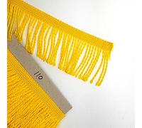 SolaDirect Polyester Fringe Tassel Trim, 1m x 60mm, Lemon Yellow, General Decorative Use