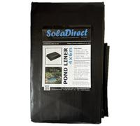 SolaDirect Pond Liner - 4 X 6 M / 13 X 19.5 Ft - Perfect For Garden Ponds, Water Features, Koi & Fish Pools, Wildlife - Uv And Tear Resistant