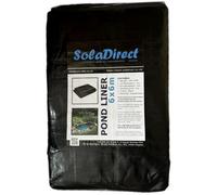 SolaDirect Pond Liner - 6 X 6 M / 19.5 X 19.5 Ft - Perfect For Garden Ponds, Water Features, Koi & Fish Pools, Wildlife - Uv & Tear Resistant