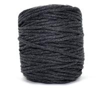 SolaDirect Premium Anthracite Grey Macrame Cord Twine, 100 M / 328 Ft Of 5 mm Thick Natural Cotton Thread Yarn Macrame Rope (Reel)