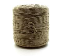 SolaDirect Premium Beige Macrame Cord Twine, 200 M / 656 Ft Of 3 mm Thick Natural Cotton Thread Yarn Macrame Rope (Reel)