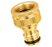SolaDirect Premium Brass Hose Tap Connector - 3/4 Inch & 1 Inch Bsp Two-In-One Garden Hose Fitting, Durable And Corrosion-Resistant