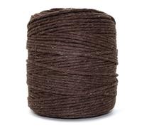 SolaDirect Premium Dark Brown Macrame Cord Twine, 100 M / 328 Ft Of 5 mm Thick Natural Cotton Thread Yarn Macrame Rope (Reel)