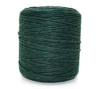 SolaDirect Premium Green Macrame Cord Twine, 200 M / 656 Ft Of 3 mm Thick Natural Cotton Thread Yarn Macrame Rope (Reel)