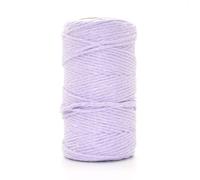 SolaDirect Premium Lilac Macrame Cord Twine, 50 M / 164 Ft Of 5 mm Thick Natural Cotton Thread Yarn Macrame Rope (Reel)