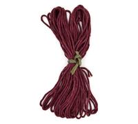 SolaDirect Premium Maroon Macrame Cord Twine, 20 M / 65 Ft Of 5 mm Thick Natural Cotton Thread Yarn Macrame Rope For Diy Crafts (Hank)