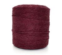 SolaDirect Premium Maroon Macrame Cord Twine, 200 M / 656 Ft Of 3 mm Thick Natural Cotton Thread Yarn Macrame Rope (Reel)
