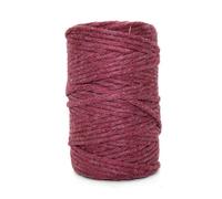 SolaDirect Premium Maroon Macrame Cord Twine, 50 M / 164 Ft Of 2 mm Thick Natural Cotton Thread Yarn Macrame Rope (Reel)