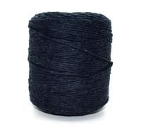 SolaDirect Premium Navy Blue Macrame Cord Twine, 200 M / 656 Ft Of 3 mm Thick Natural Cotton Thread Yarn Macrame Rope (Reel)