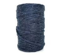 SolaDirect Premium Navy Blue Macrame Cord Twine, 50 M / 164 Ft Of 3 mm Thick Natural Cotton Thread Yarn Macrame Rope (Reel)