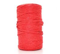 SolaDirect Premium Red Macrame Cord Twine, 50 M / 164 Ft Of 3 mm Thick Natural Cotton Thread Yarn Macrame Rope (Reel)