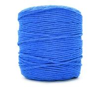SolaDirect Premium Royal Blue Macrame Cord Twine, 200 M / 656 Ft Of 3 mm Thick Natural Cotton Thread Yarn Macrame Rope (Reel)