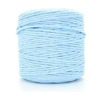 SolaDirect Premium Sky Blue Macrame Cord Twine, 100 M / 328 Ft Of 5 mm Thick Natural Cotton Thread Yarn Macrame Rope (Reel)