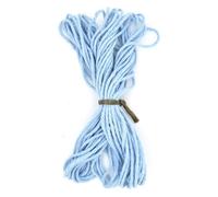 SolaDirect Premium Sky Blue Macrame Cord Twine, 20 M / 65 Ft Of 3 mm Thick Natural Cotton Thread Yarn Macrame Rope For Diy Crafts (Hank)