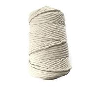 SolaDirect Premium Undyed Macrame Cord Twine, 50 M / 164 Ft Of 3 mm Thick Natural Cotton Thread Yarn Macrame Rope (Reel)