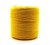 SolaDirect Premium Yellow Macrame Cord Twine, 200 M / 656 Ft Of 3 mm Thick Natural Cotton Thread Yarn Macrame Rope (Reel)