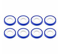 SolaDirect PTFE Thread Seal Tape 8 Rolls - Plumbers Tape 10m x 12mm - Leak Proof Thread Sealing for Water Gas Air Pipe Fittings - Heat Pressure Chemical Resistant - Plumbing Irrigation Maintenance
