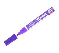 SolaDirect Purple Oil-Based Paint Marker Pen Permanent - 2.5mm Round Tip, Fast-Drying Waterproof Ink - Universal for Metal, Tyres, Plastic, Wood, Glass, Outdoor Marking, Workshop, Art, Crafts, DIY
