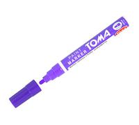 SolaDirect Purple Oil-Based Paint Marker Pen Permanent - 2.5mm Round Tip, Fast-Drying Waterproof Ink - Universal For All Surfaces