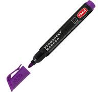 SolaDirect Purple Permanent Marker Pen - Waterproof 2.0 mm Fibre Tip - Durable Writing Marker For Cardboard, Plastic, Metal, Glass, Wood