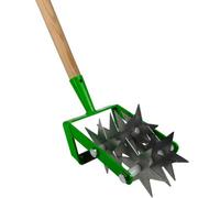 SolaDirect Rotary Soil Cultivator, 2-In-1 Hand Tool - Soil Rejuvenator, Hand Scarifier Head & Handle, 14 Cm / 5" Wide, Gardening And Farming