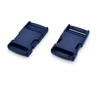 SolaDirect Side Release Buckles Clips For 20 mm Webbing, Luggage, Back Pack / Rucksack, Straps (Blue Navy, 2 Pieces)