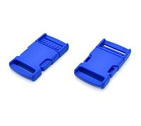 SolaDirect Side Release Buckles Clips for 20 mm Webbing, Luggage, Back Pack/Rucksack, Straps (Blue Royal, 50 pieces)
