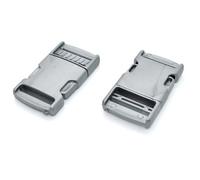 SolaDirect Side Release Buckles Clips For 25 mm / 1 In Webbing, Luggage, Back Pack / Rucksack, Straps (Grey, 6 Pieces)