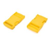 SolaDirect Side Release Buckles Clips For 25 mm / 1 In Webbing, Luggage, Back Pack / Rucksack, Straps (Yellow, 6 Pieces)