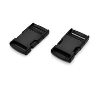 SolaDirect Side Release Buckles Clips for 50 mm / 2 in Webbing, Luggage, Back Pack/Rucksack, Straps (Black, 6 pieces)