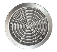 SolaDirect Silver Mini Circle Air Vent Grille Door Round Ventilation Cover