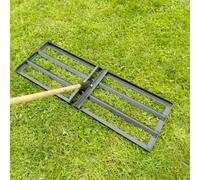 SolaDirect Steel Lawn Levelling Rake - 100 Cm X 30 Cm / 39" X 11" With Handle - Gardening Tool For Lawn Care, Mulch Spreading, Soil Grading
